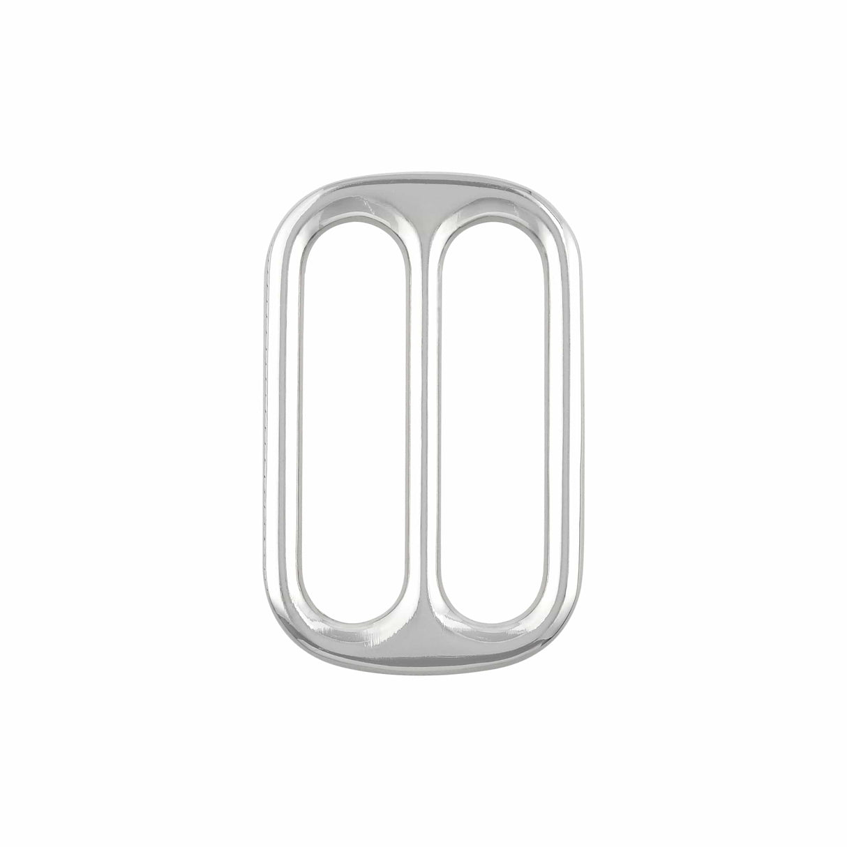 Ohio Travel Bag Rings & Slides 1 1/2" Nickel, Double Loop Slide, Zinc Alloy, #P-2810-NIC P-2810-NIC