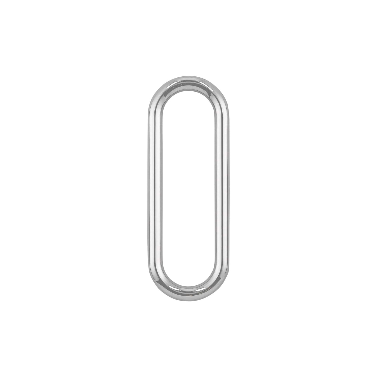 Ohio Travel Bag Rings & Slides 1 1/2" Shiny Nickel, Oval Ring, Zinc Alloy-PK5, #P-3036-NIC P-3036-NIC