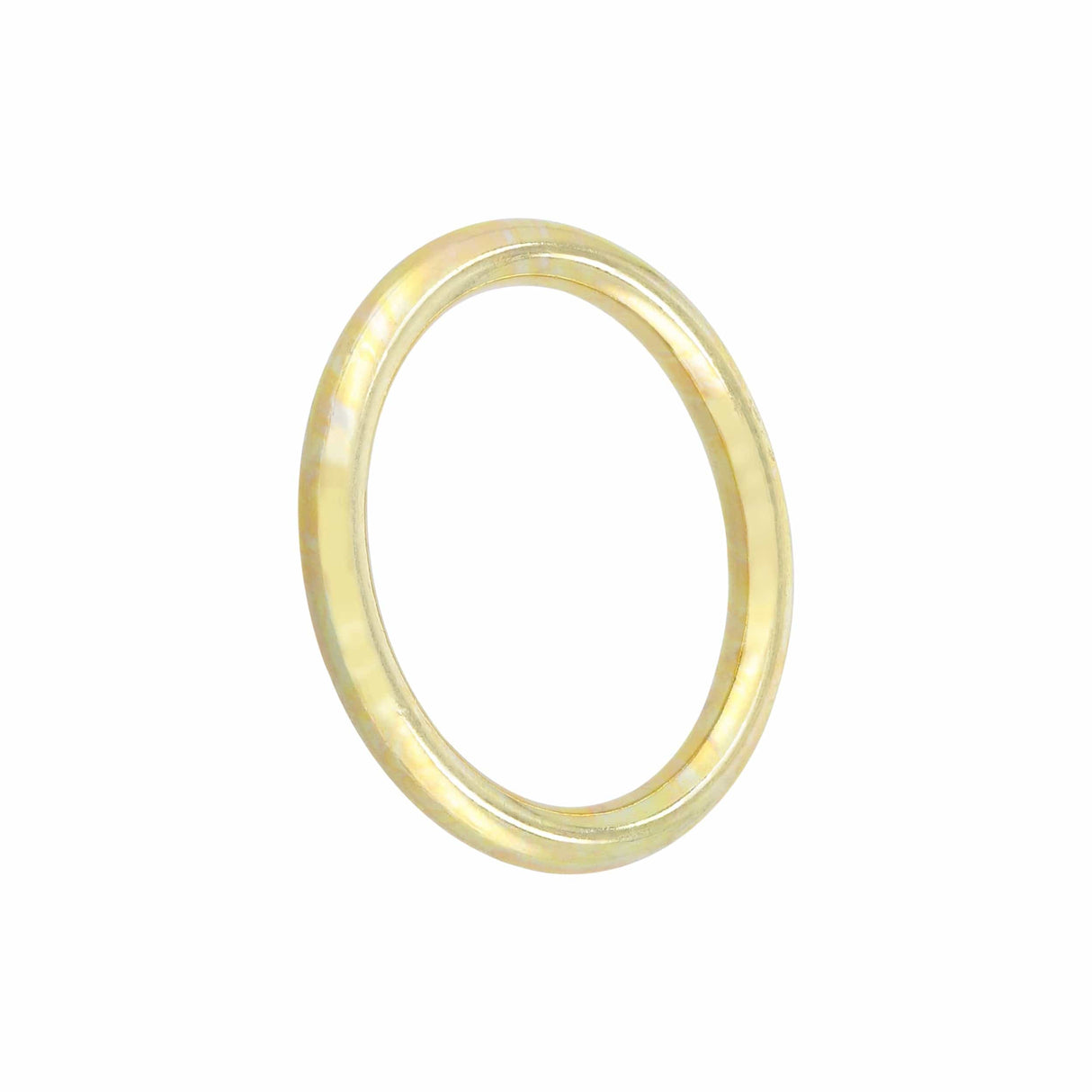 Ohio Travel Bag Rings & Slides 1 1/4" Shiny Brass, Solid Round Ring, Zinc Alloy, #A-235-BP A-235-BP