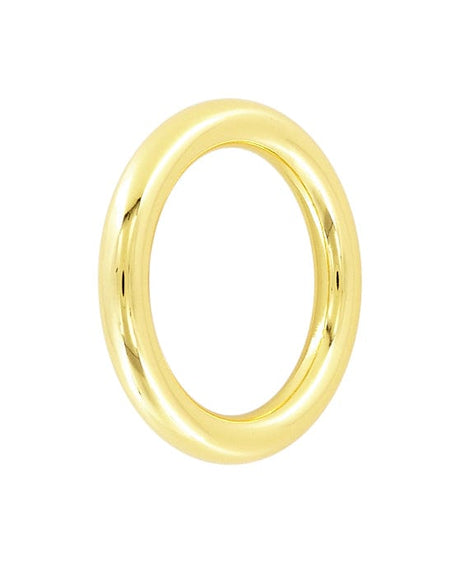Ohio Travel Bag Rings & Slides 1 1/4" Shiny Gold, Solid Round Ring, Zinc Alloy, #P-2826-GOLD P-2826-GOLD