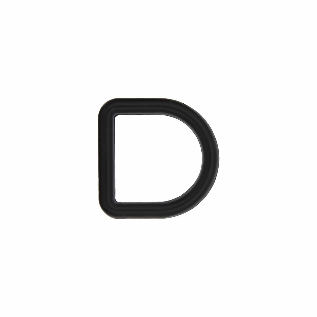 Ohio Travel Bag Rings & Slides 1/2" Black, Cast D-Ring, Zinc Alloy, #D-301-BLK D-301-BLK