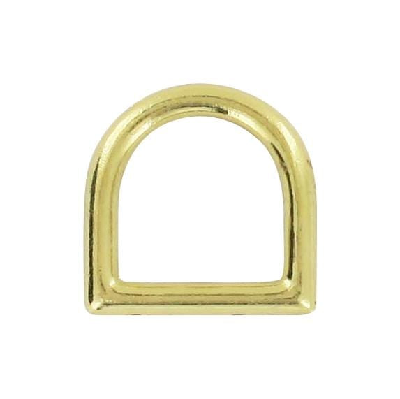Ohio Travel Bag Rings & Slides 1/2" Brass, Cast D-Ring, Zinc Alloy, #D-301-BP D-301-BP