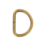 1" Antique Brass, Split D-Ring Heavy, Steel, #D-110-ANTB