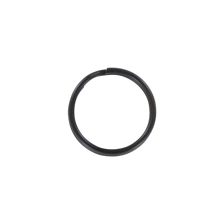 1" Matte Black, Split Key Ring, Steel