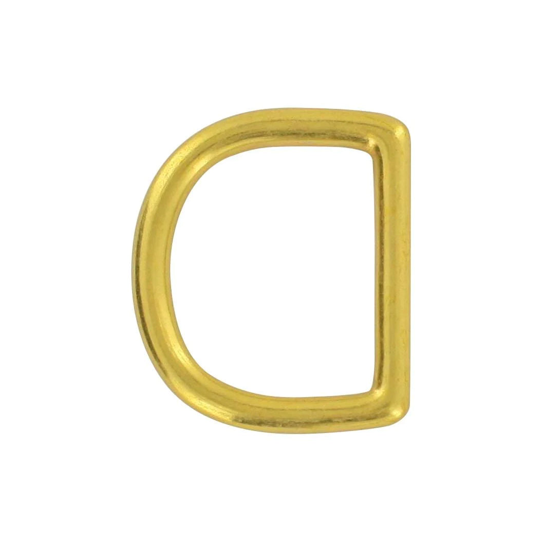 1" Brass, Cast D-Ring, Solid Brass