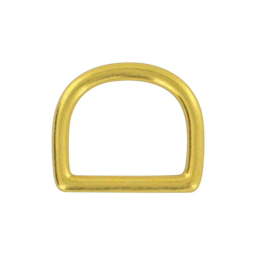 1" Brass, Cast D-Ring, Solid Brass