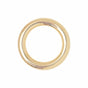 Ohio Travel Bag Rings & Slides 1" Gold, Cast Heavy Round Ring, Zinc Alloy, #P-2549-GOLD P-2549-GOLD