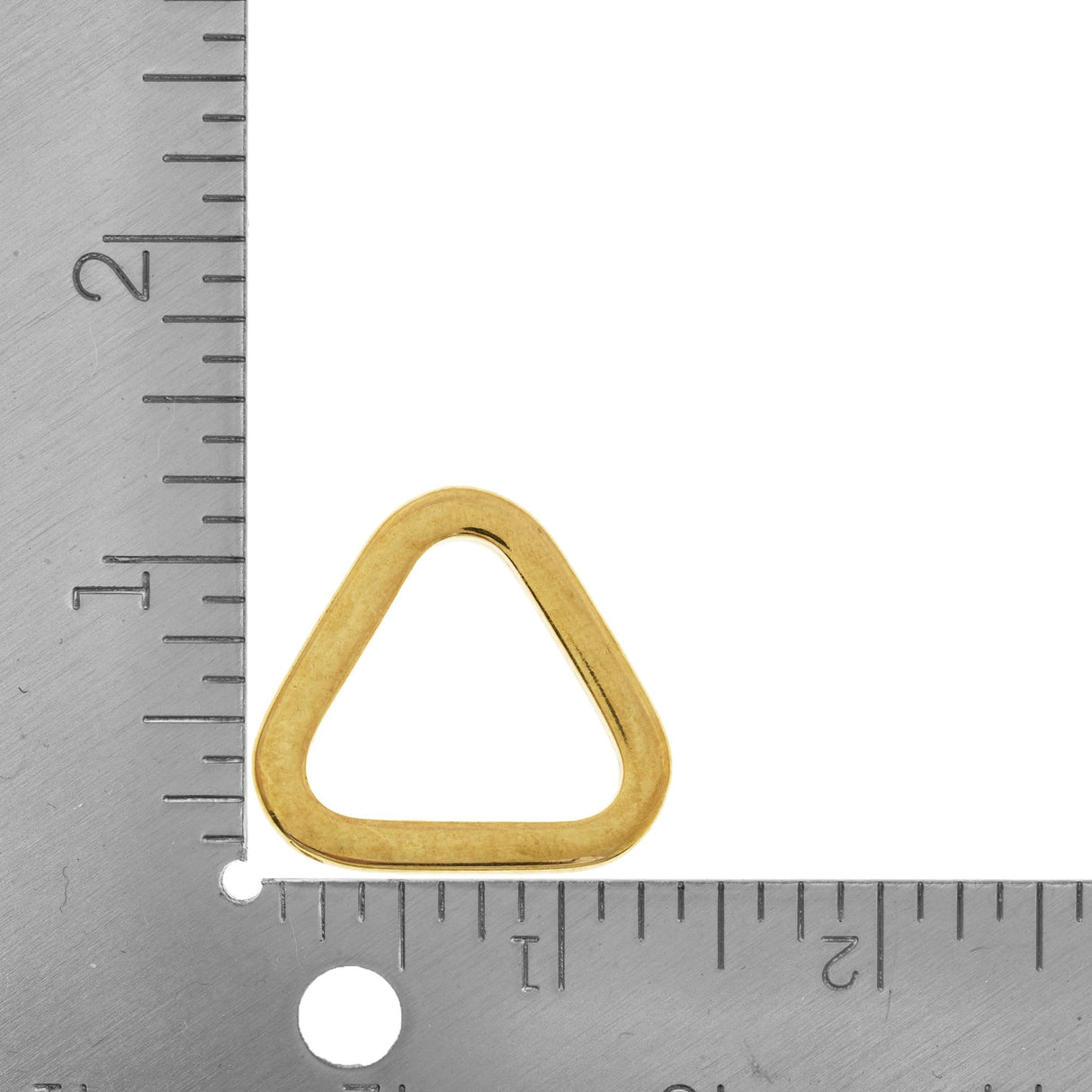 Ohio Travel Bag Rings & Slides 1" Gold, Flat Triangle, Zinc Alloy, #P-3033-GOLD P-3033-GOLD