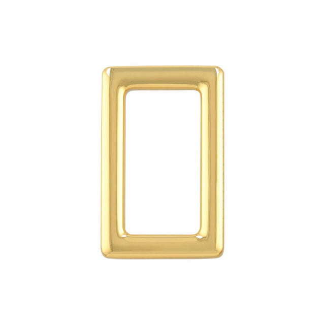 Ohio Travel Bag Rings & Slides 1" Gold, Rectangular Ring, Zinc Alloy, #P-3113-GOLD P-3113-GOLD
