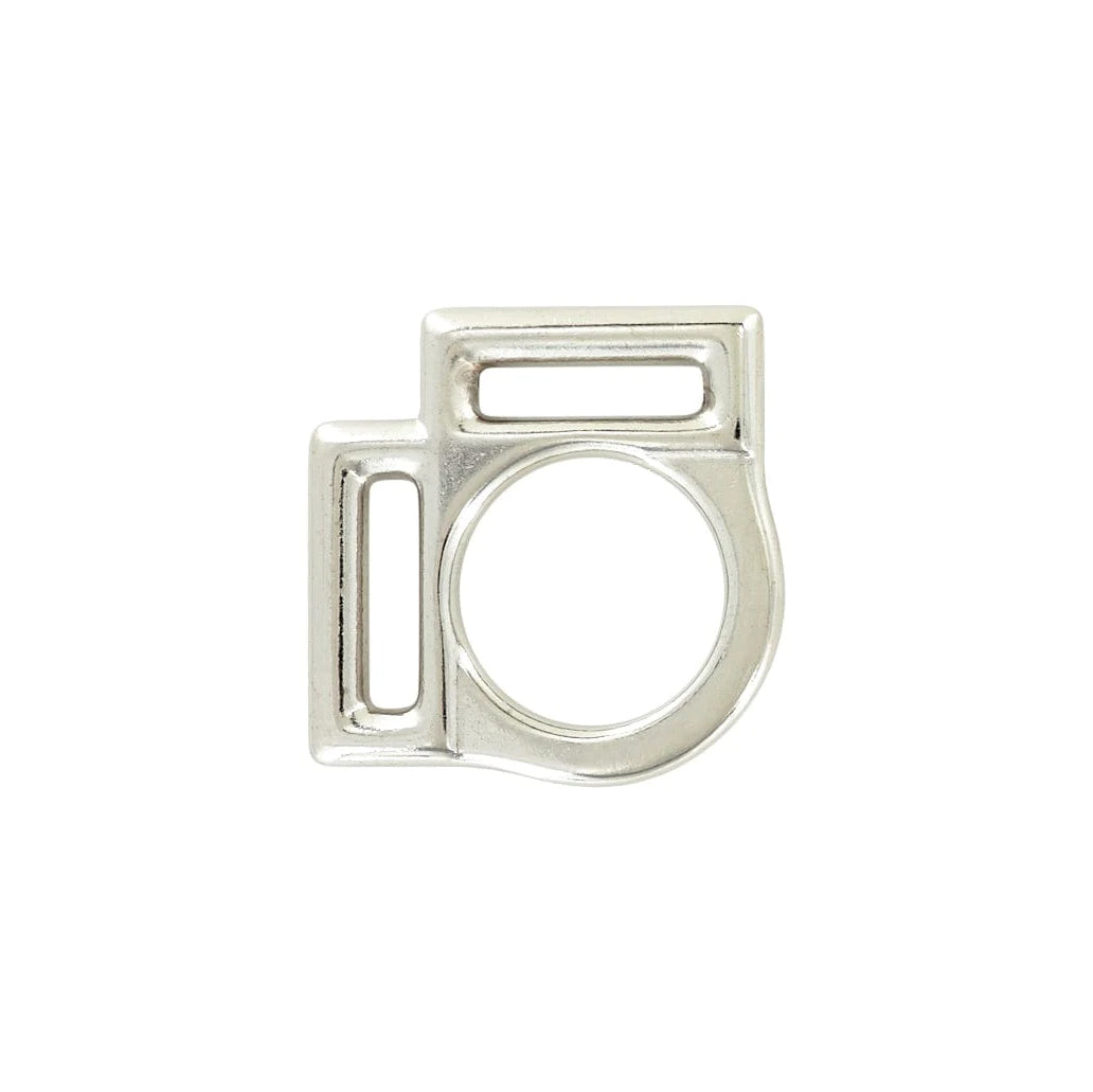 1" Nickel, 2-Sided Halter Ring, Zinc Alloy