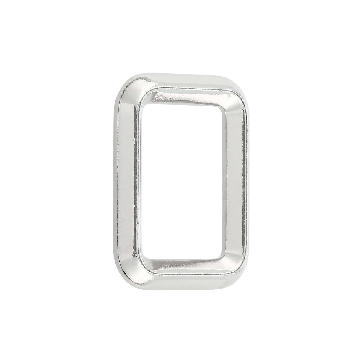 Ohio Travel Bag Rings & Slides 1" Nickel, Beveled Rectangular Ring, Zinc Alloy, #P-2873-NIC P-2873-NIC