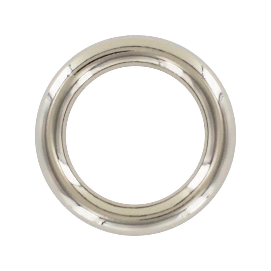 Ohio Travel Bag Rings & Slides 1" Nickel, Cast Round Ring, Zinc Alloy, #P-2549-NIC P-2549-NIC
