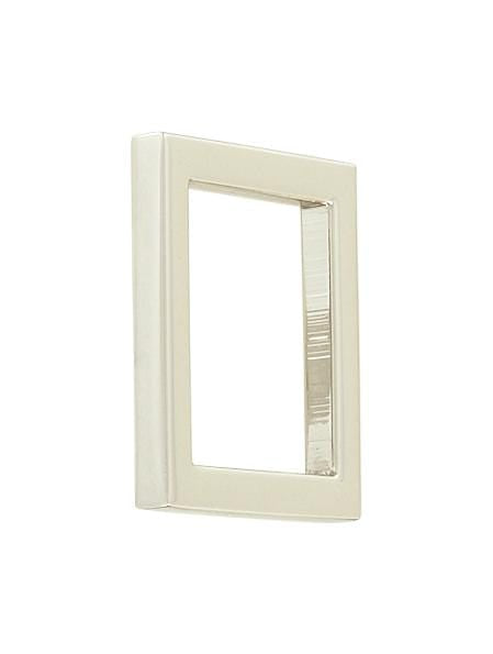 Ohio Travel Bag Rings & Slides 1" Nickel, Rectangular Ring, Zinc Alloy, #P-2655-NIC P-2655-NIC