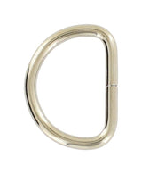 Ohio Travel Bag Rings & Slides 1" Nickel, Split D-Ring Heavy, Steel, #D-110-NP D-110-NP