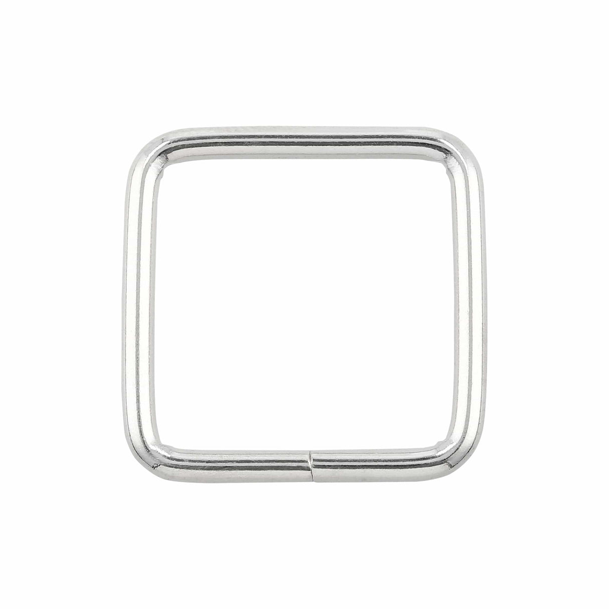 Ohio Travel Bag Rings & Slides 1" Nickel, Square Ring, Steel, #P-2321 P-2321