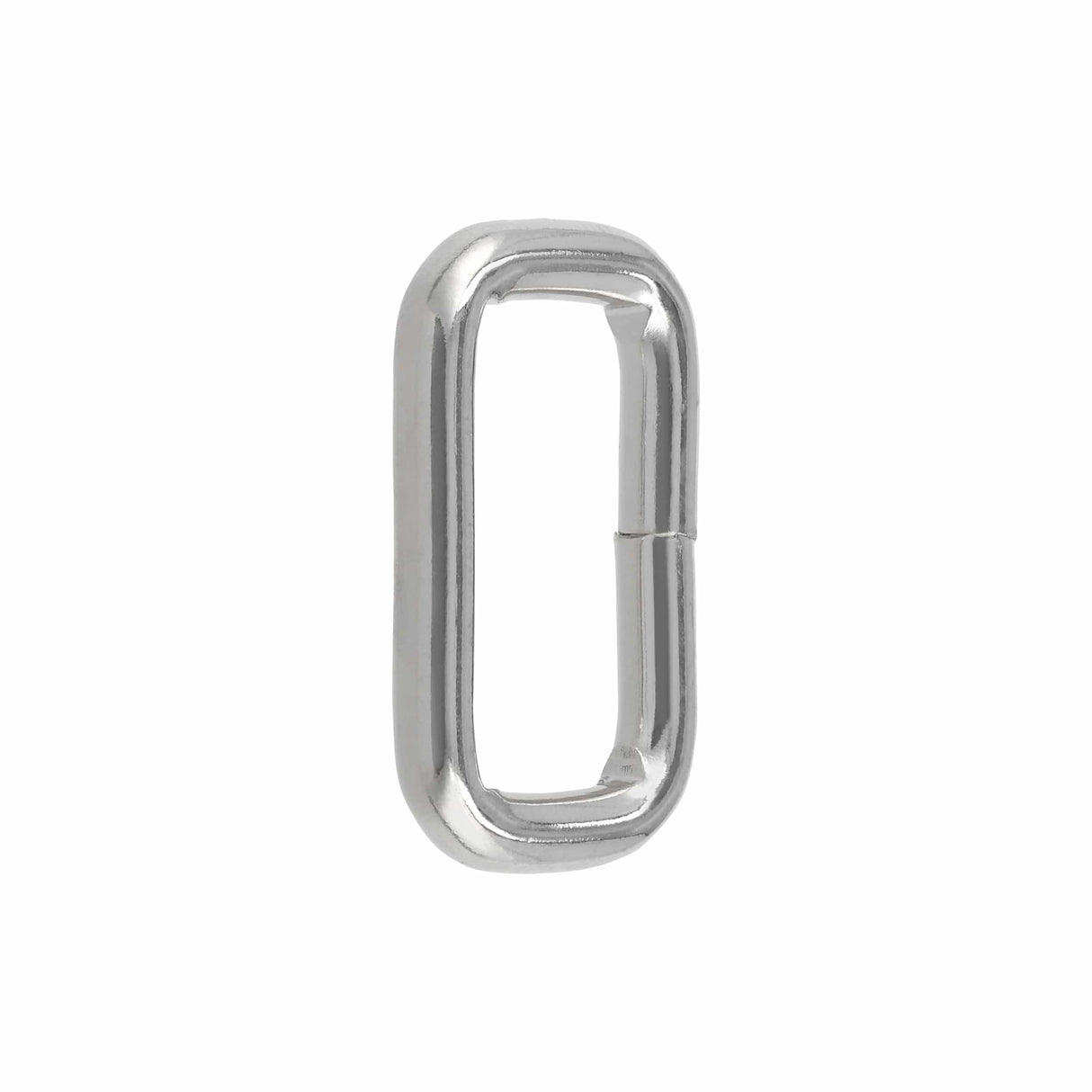 Ohio Travel Bag Rings & Slides 1" Nickel, Welded Rectangular Ring, Steel, #P-2473-NP P-2473-NP