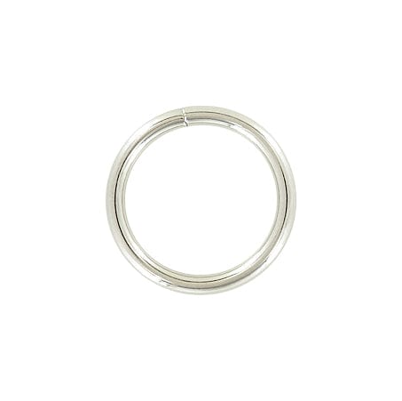 Ohio Travel Bag Rings & Slides 1" Shiny Nickel Plated, Split Round Ring, Steel, #A-6-NP A-6-NP