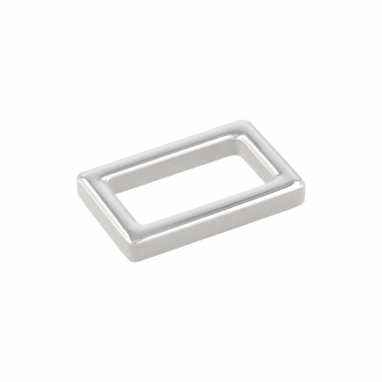 Ohio Travel Bag Rings & Slides 1" Shiny Nickel, Rectangular Ring, Zinc Alloy, #P-3113-NIC P-3113-NIC