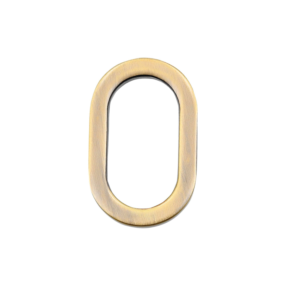 Ohio Travel Bag Rings & Slides 11/16" Antique Brass, Oval Flat Ring, Zinc Alloy, #P-2555-ANTB P-2555-ANTB