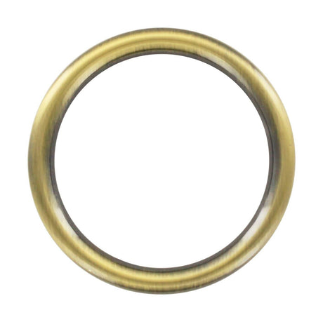 Ohio Travel Bag Rings & Slides 2" Antique Brass, Cast Flat Round Ring, Zinc Alloy, #P-2550-ANTB P-2550-ANTB