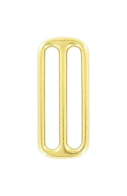 Ohio Travel Bag Rings & Slides 2" Brass, Cast Triglide, Solid Brass, #P-2249-SB P-2249-SB