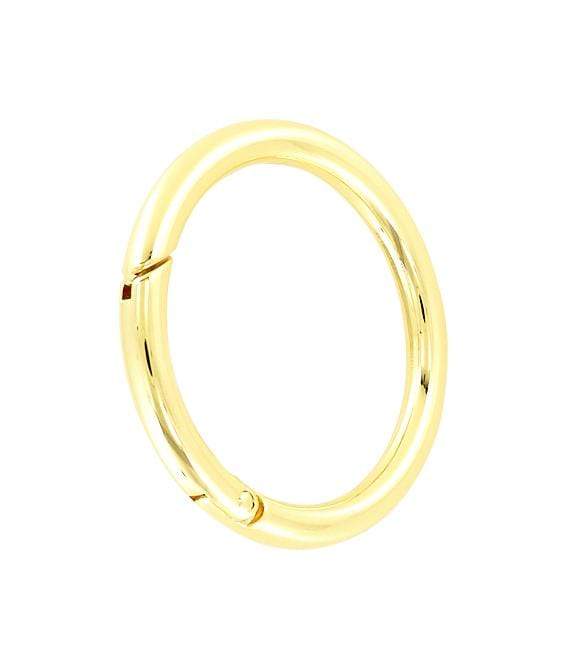 Ohio Travel Bag Rings & Slides 2" Gold, Ring w/ Spring Gate, Zinc Alloy, #P-2732-GOLD P-2732-GOLD