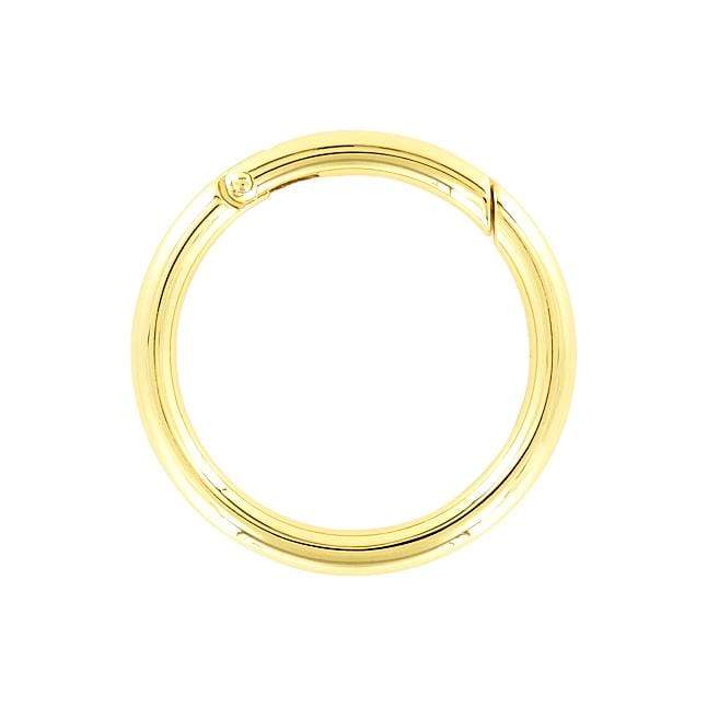 Ohio Travel Bag Rings & Slides 2" Gold, Ring w/ Spring Gate, Zinc Alloy, #P-2732-GOLD P-2732-GOLD
