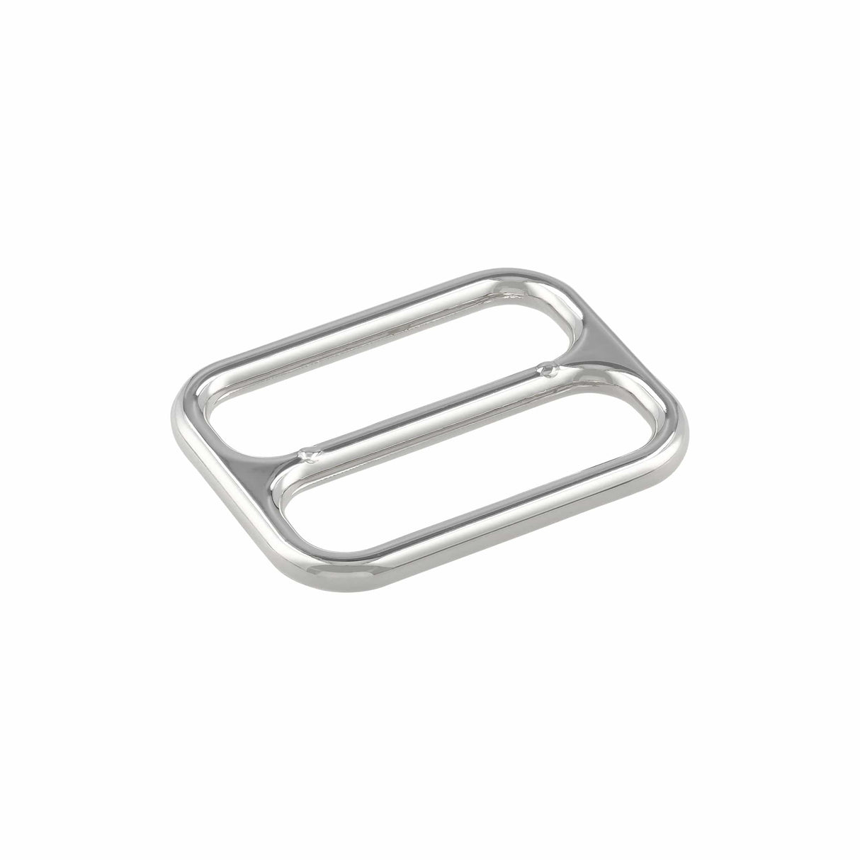 Ohio Travel Bag Rings & Slides 2" Nickel, Double Loop, Zinc Alloy, #P-2560-NIC P-2560-NIC