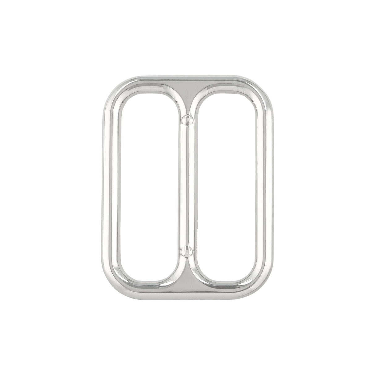 Ohio Travel Bag Rings & Slides 2" Nickel, Double Loop, Zinc Alloy, #P-2560-NIC P-2560-NIC