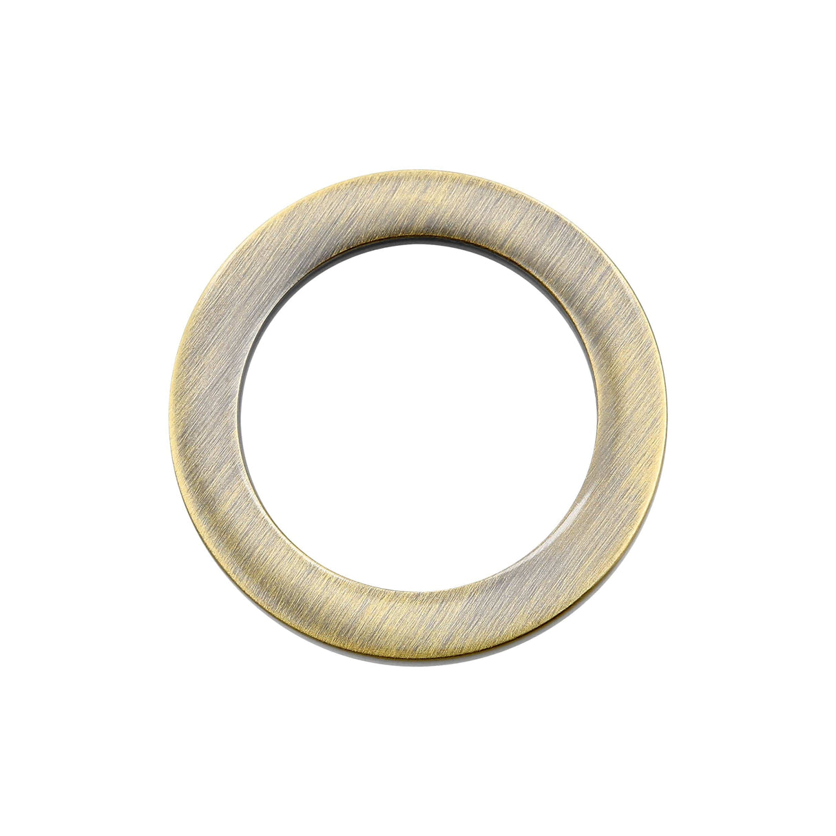 Ohio Travel Bag Rings & Slides 3/4" Antique Brass, Cast Flat Round Ring, Zinc Alloy, #P-2553-ANTB P-2553-ANTB
