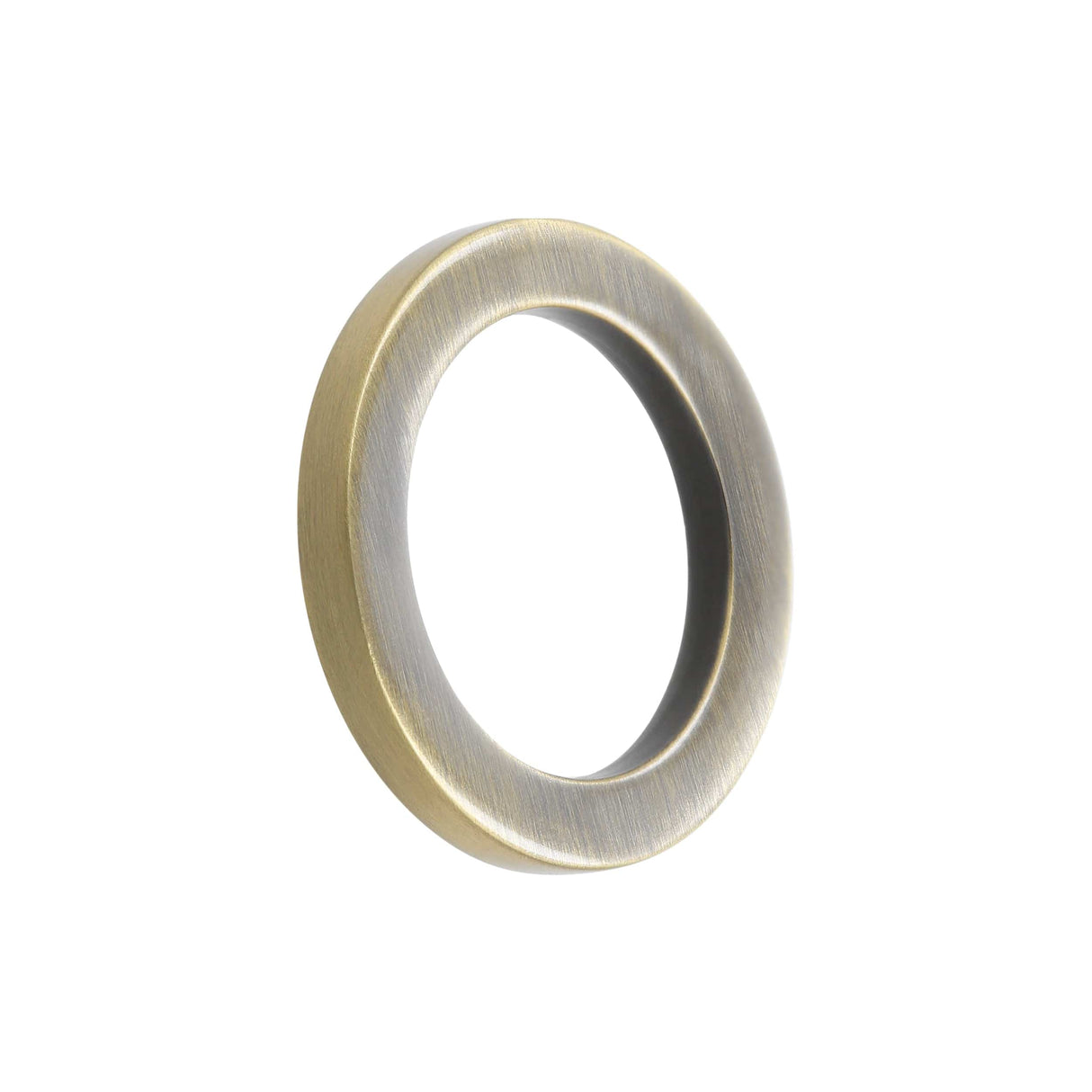 Ohio Travel Bag Rings & Slides 3/4" Antique Brass, Cast Flat Round Ring, Zinc Alloy, #P-2553-ANTB P-2553-ANTB