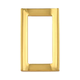 Ohio Travel Bag Rings & Slides 3/4" Gold, Rectangular Concave Ring, Zinc Alloy, #P-2556-GOLD P-2556-GOLD