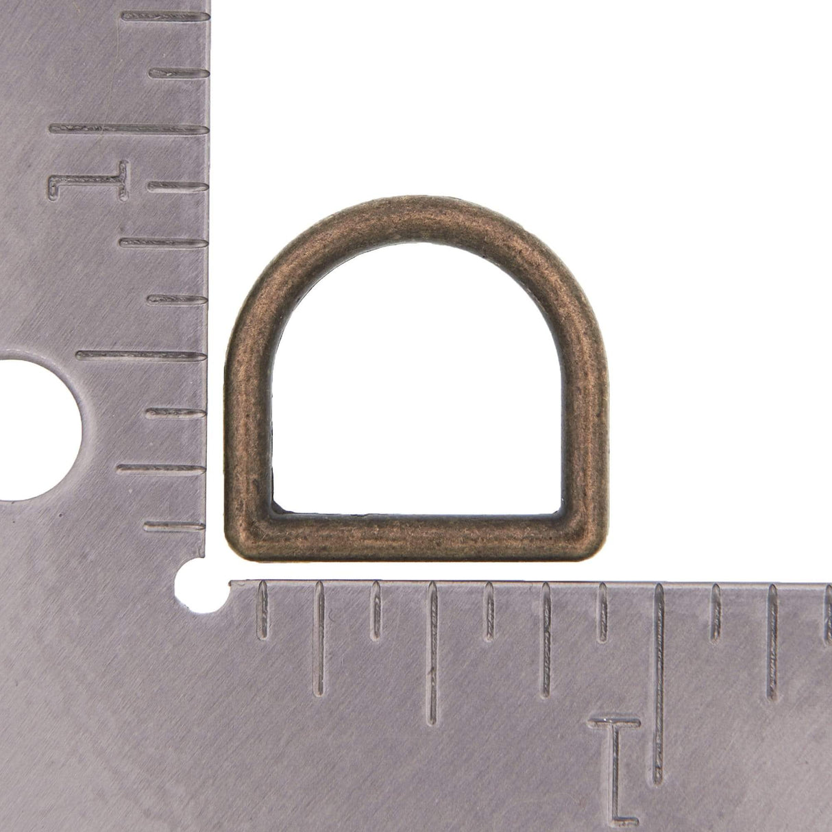 Ohio Travel Bag Rings & Slides 5/8" Nickel, Cast D-Ring, Zinc Alloy, #D-302-ANTB D-302-ANTB