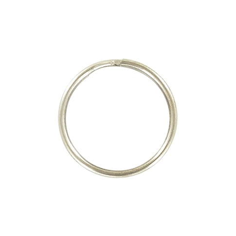 Ohio Travel Bag Rings & Slides 5/8" Nickel, Split Key Ring, Steel, #L-199-5-8 L-199-5-8