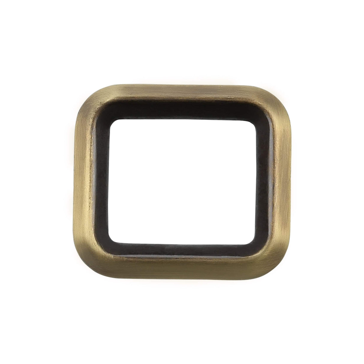 Ohio Travel Bag Rings & Slides 7/8" Antique Brass, Cast Beveled Rectangular Ring, Zinc Alloy, #P-2872-ANTB P-2872-ANTB
