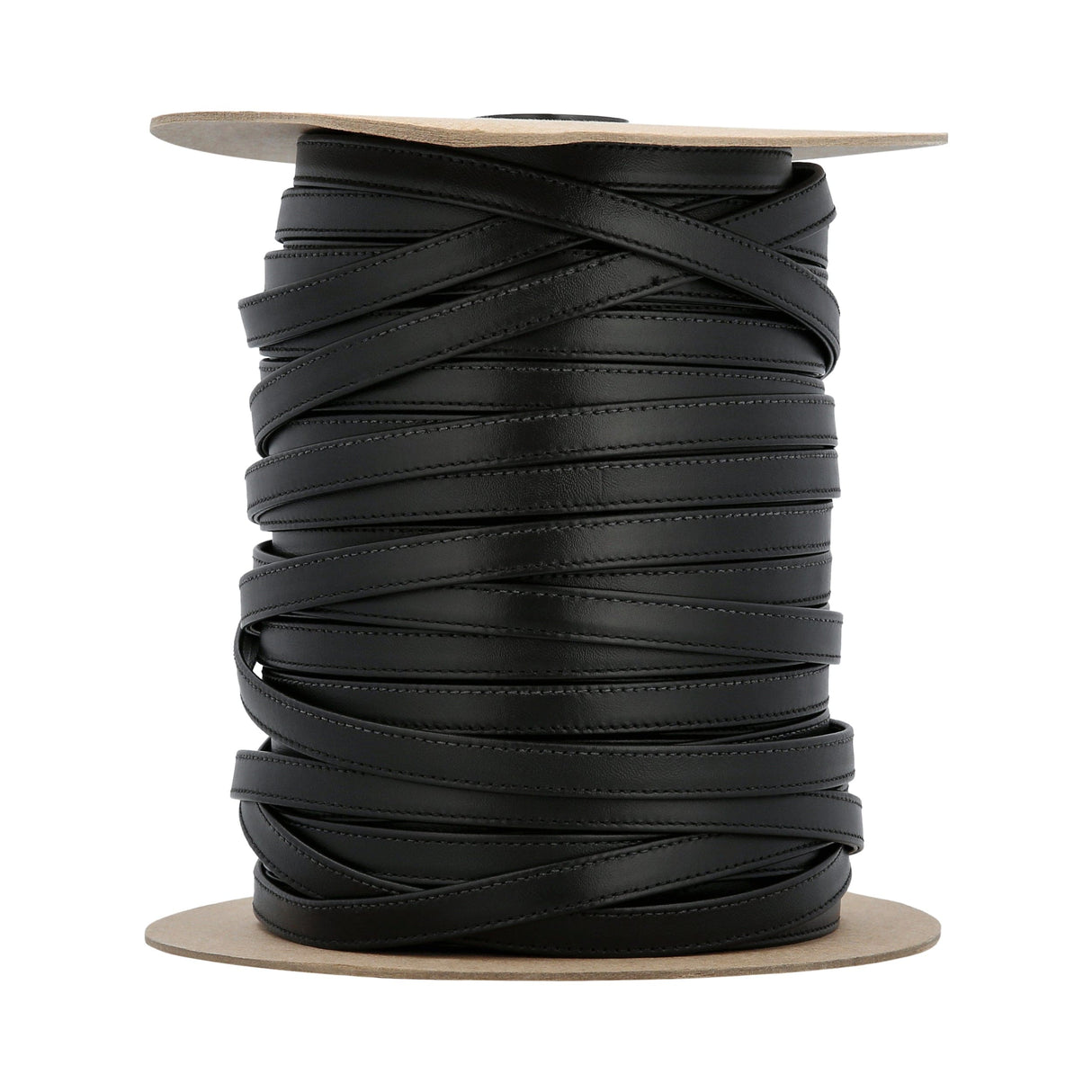 Ohio Travel Bag Strapping 1/2" Black, Leather Strapping, Leather, #CALF-1-2-BLK CALF-1-2-BLK