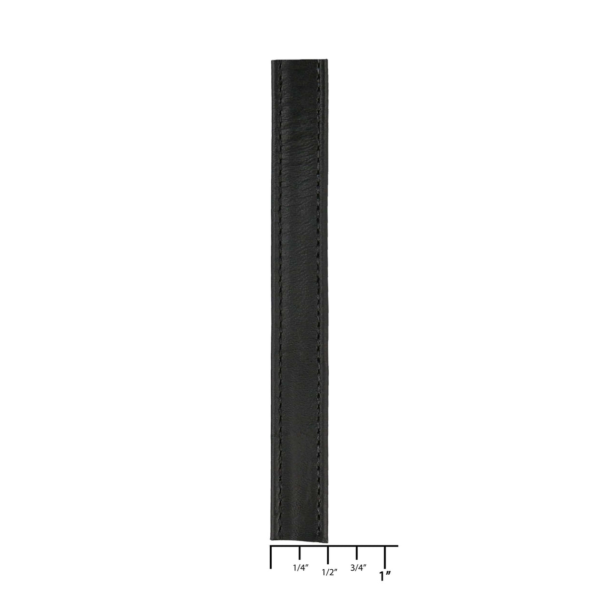 Ohio Travel Bag Strapping 1/2" Black, Leather Strapping, Leather, #CALF-1-2-BLK CALF-1-2-BLK