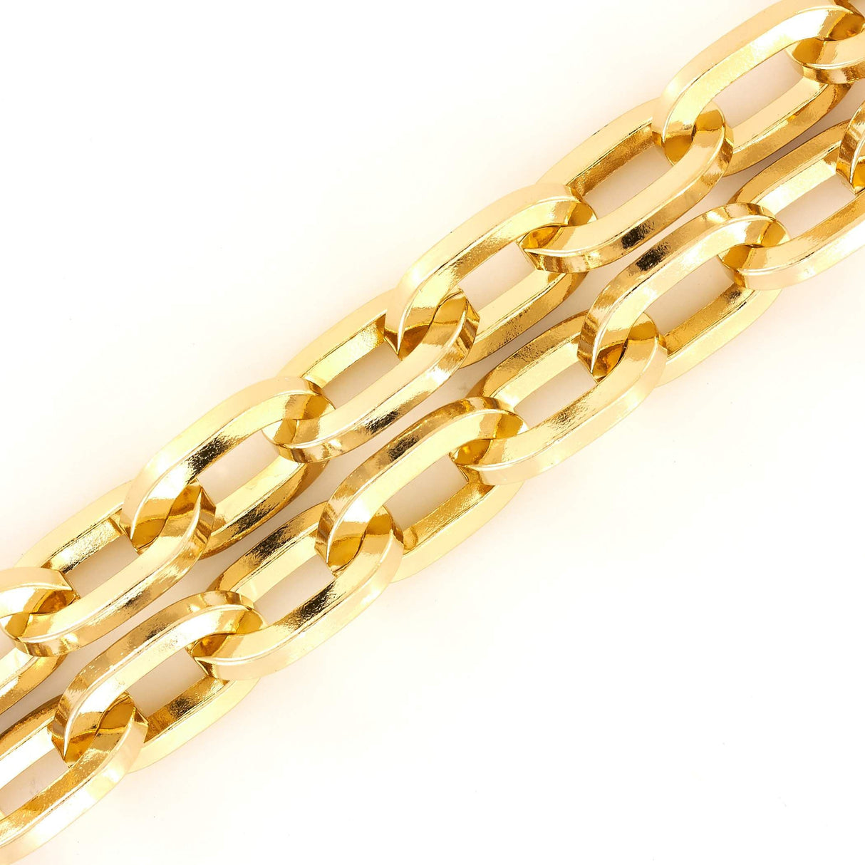 Ohio Travel Bag Strapping 1/2" Gold, Chain, Brass, #P-3240-GOLD P-3240-GOLD