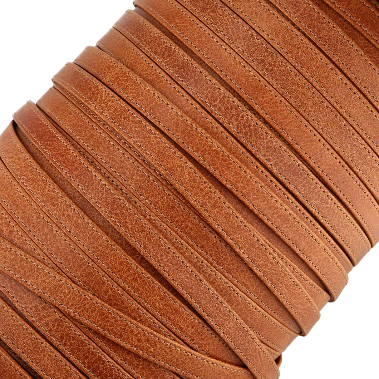 Ohio Travel Bag Strapping 1/2" Medium Brown, Leather Strapping, Leather, #CALF-1-2-MEDBRO CALF-1-2-MEDBRO