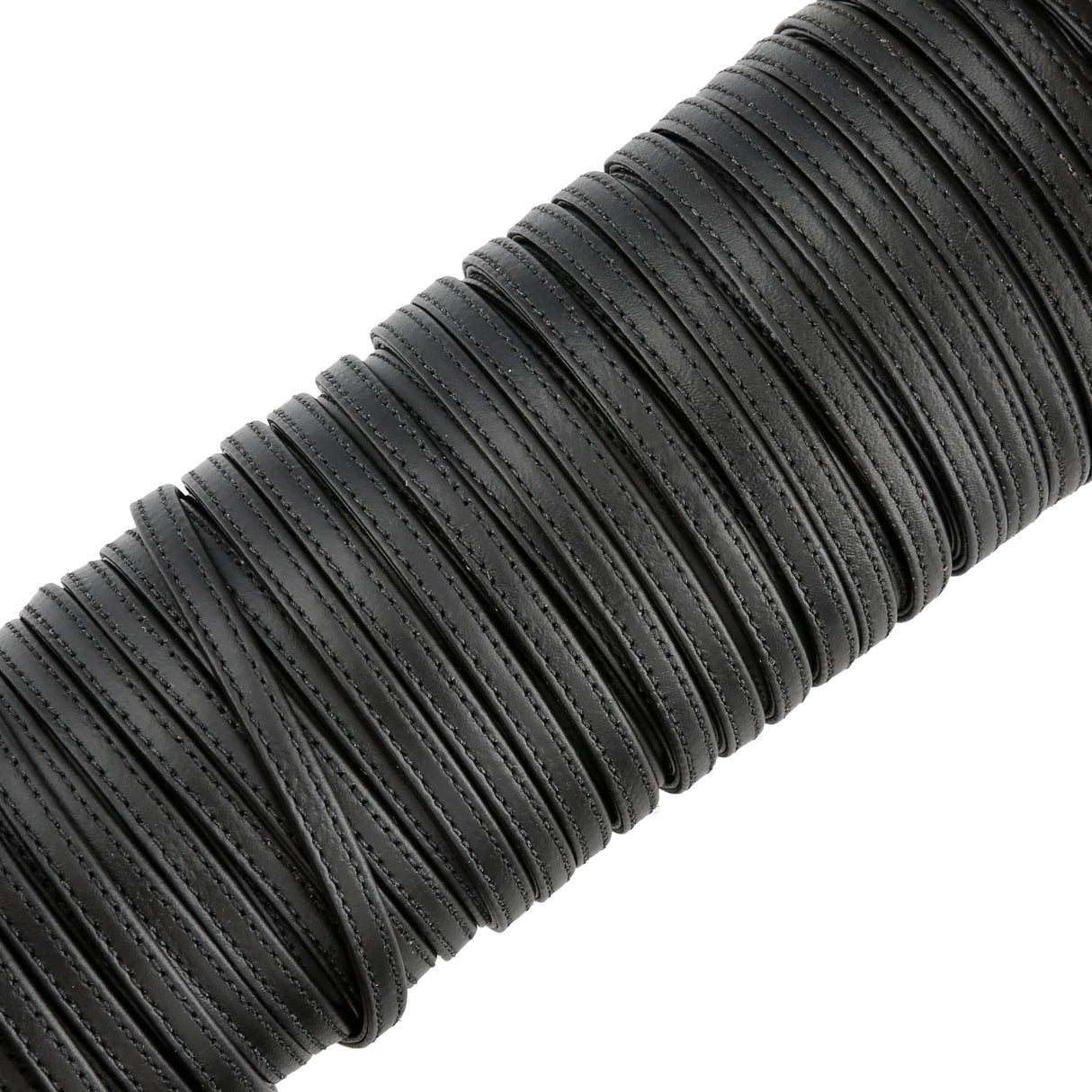 Ohio Travel Bag Strapping 1/4" Black, Flat Leather Stripping, Leather, #CALF-1-4FLT-BLK CALF-1-4FLT-BLK