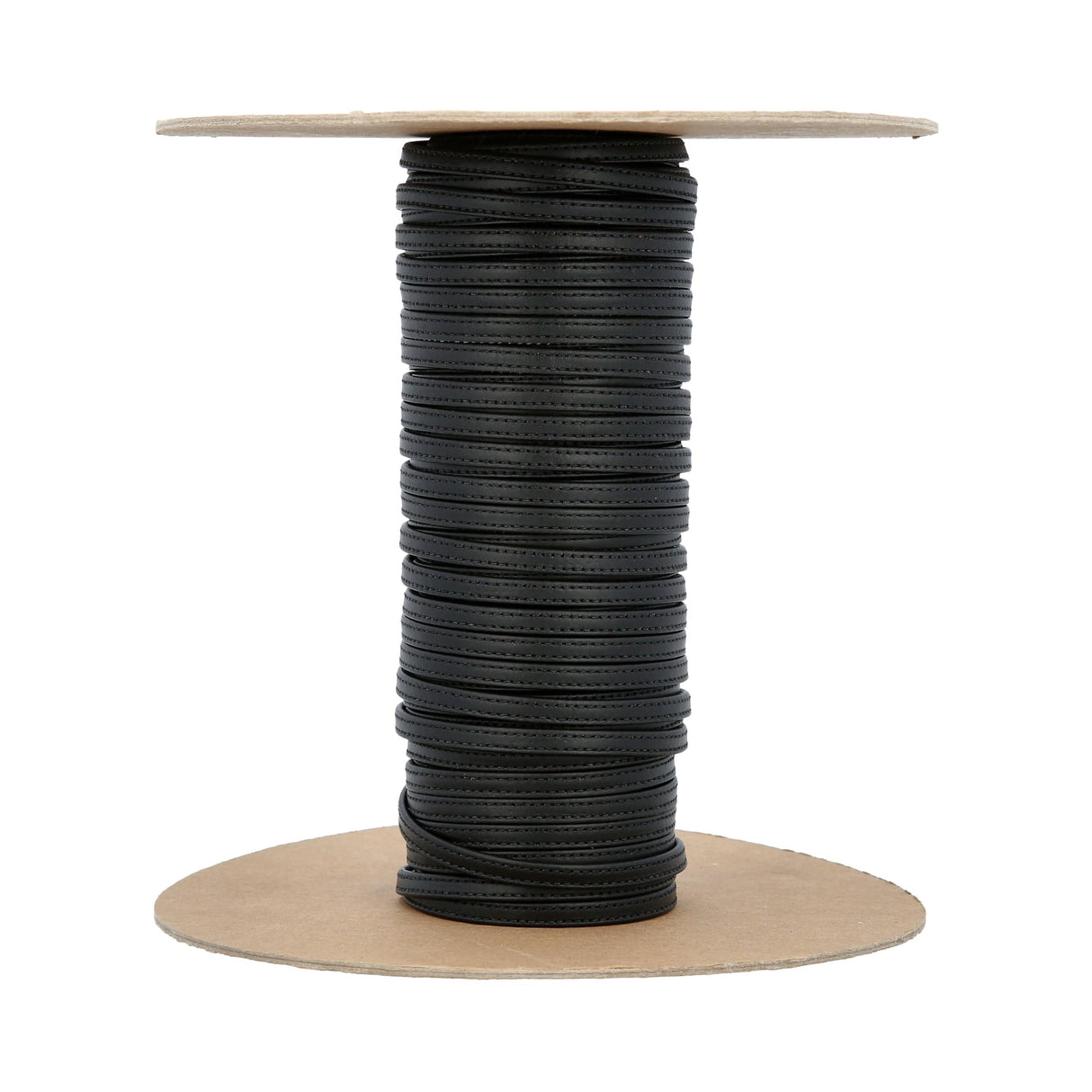 Ohio Travel Bag Strapping 1/4" Black, Flat Leather Stripping, Leather, #CALF-1-4FLT-BLK CALF-1-4FLT-BLK