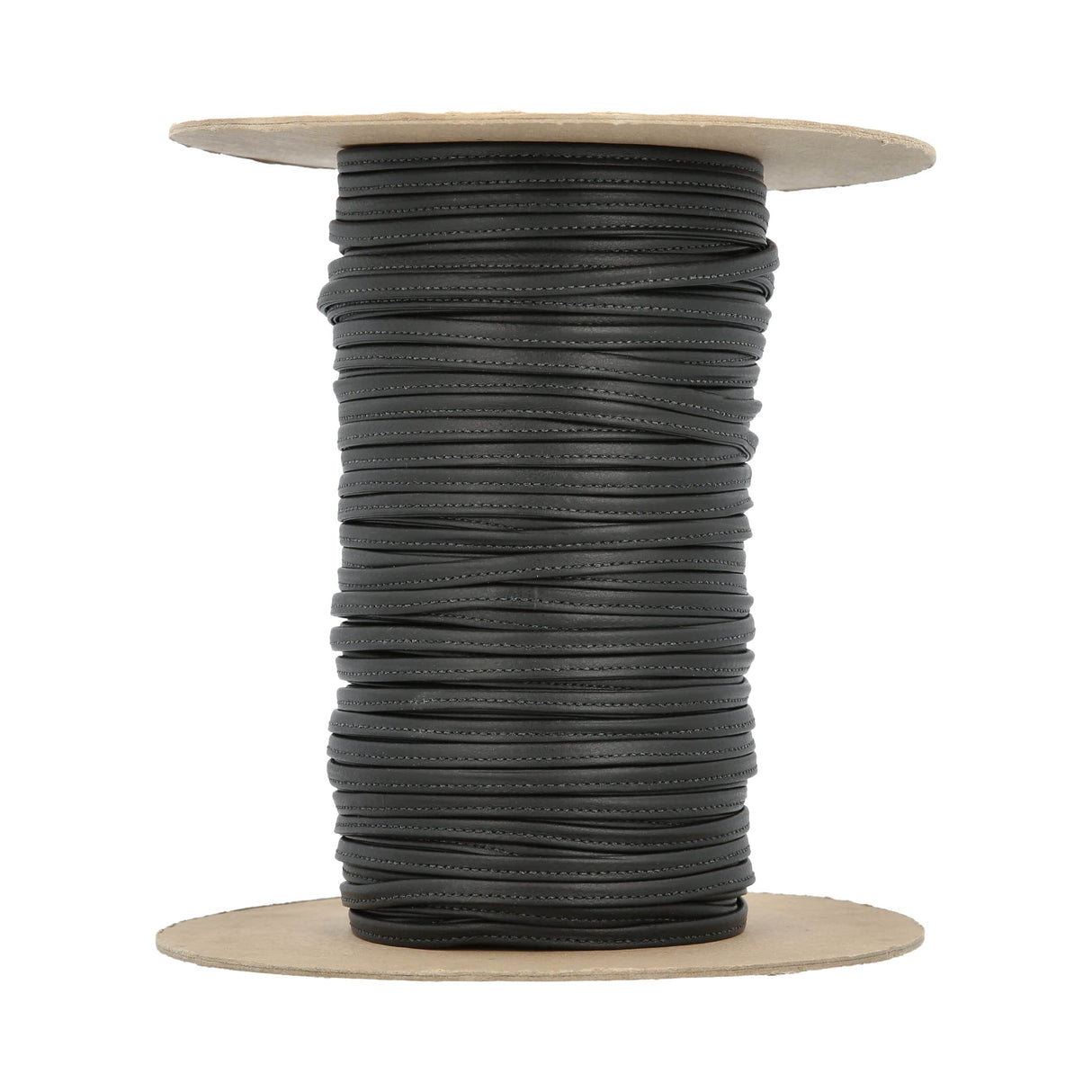 Ohio Travel Bag Strapping 1/4" Black, Tubular Leather Strapping, Leather, #CALF-1-4-BLK CALF-1-4-BLK