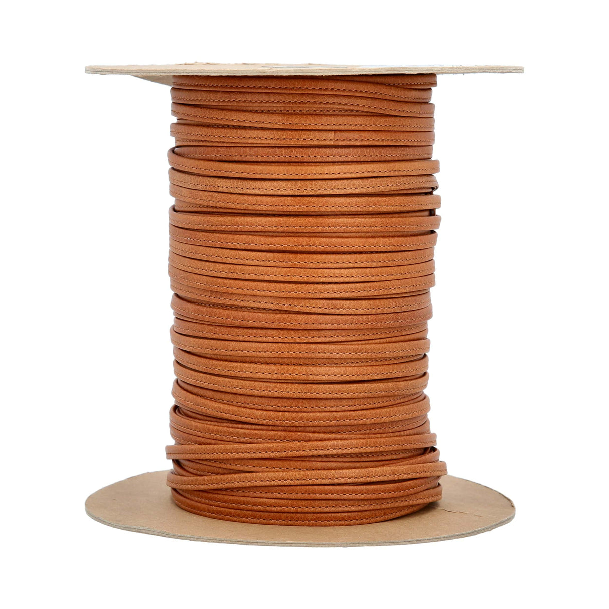 Ohio Travel Bag Strapping 1/4" Brown, Tubular Strapping, Leather, #CALF-1-4-MEDBRO CALF-1-4-MEDBRO