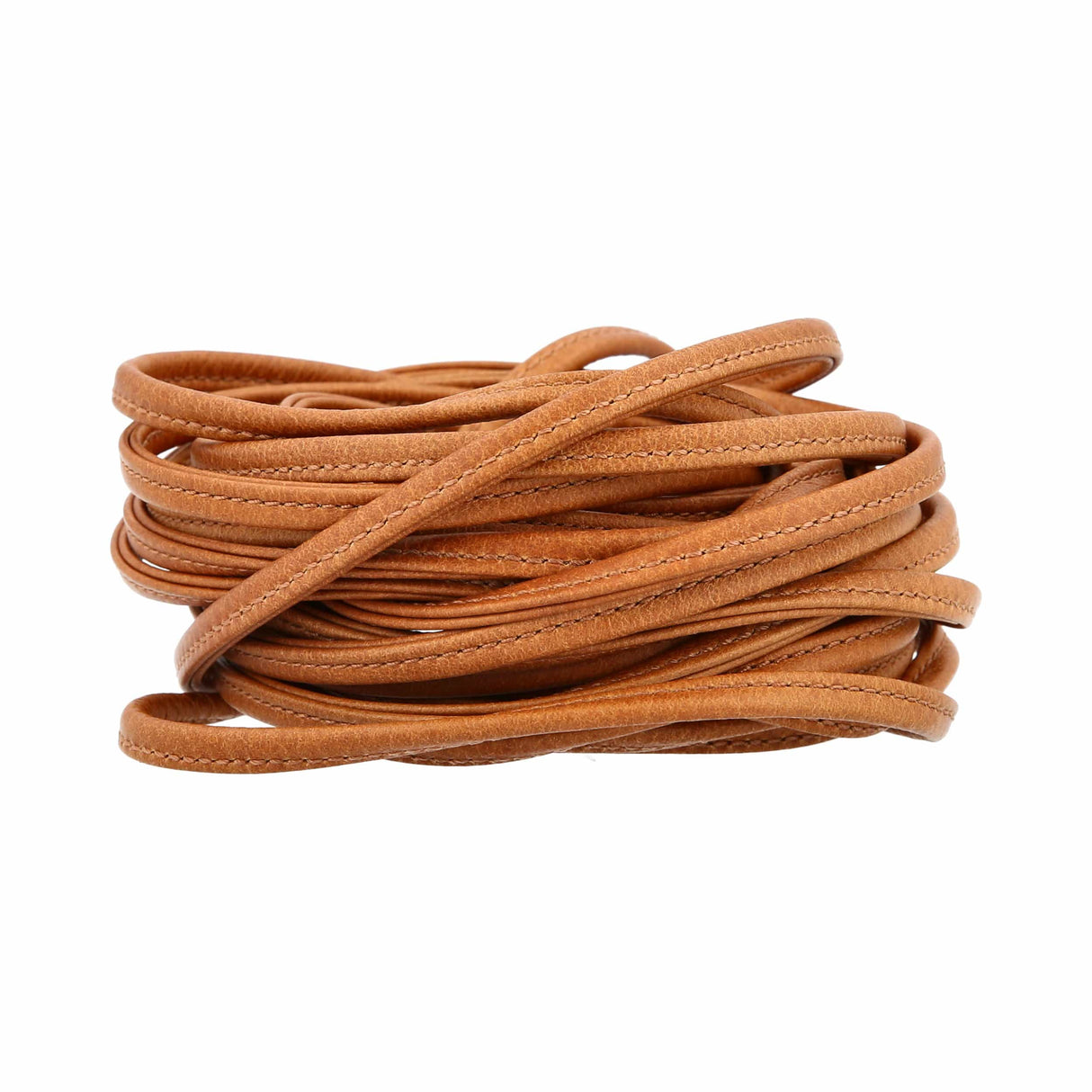 Ohio Travel Bag Strapping 1/4" Brown, Tubular Strapping, Leather, #CALF-1-4-MEDBRO CALF-1-4-MEDBRO