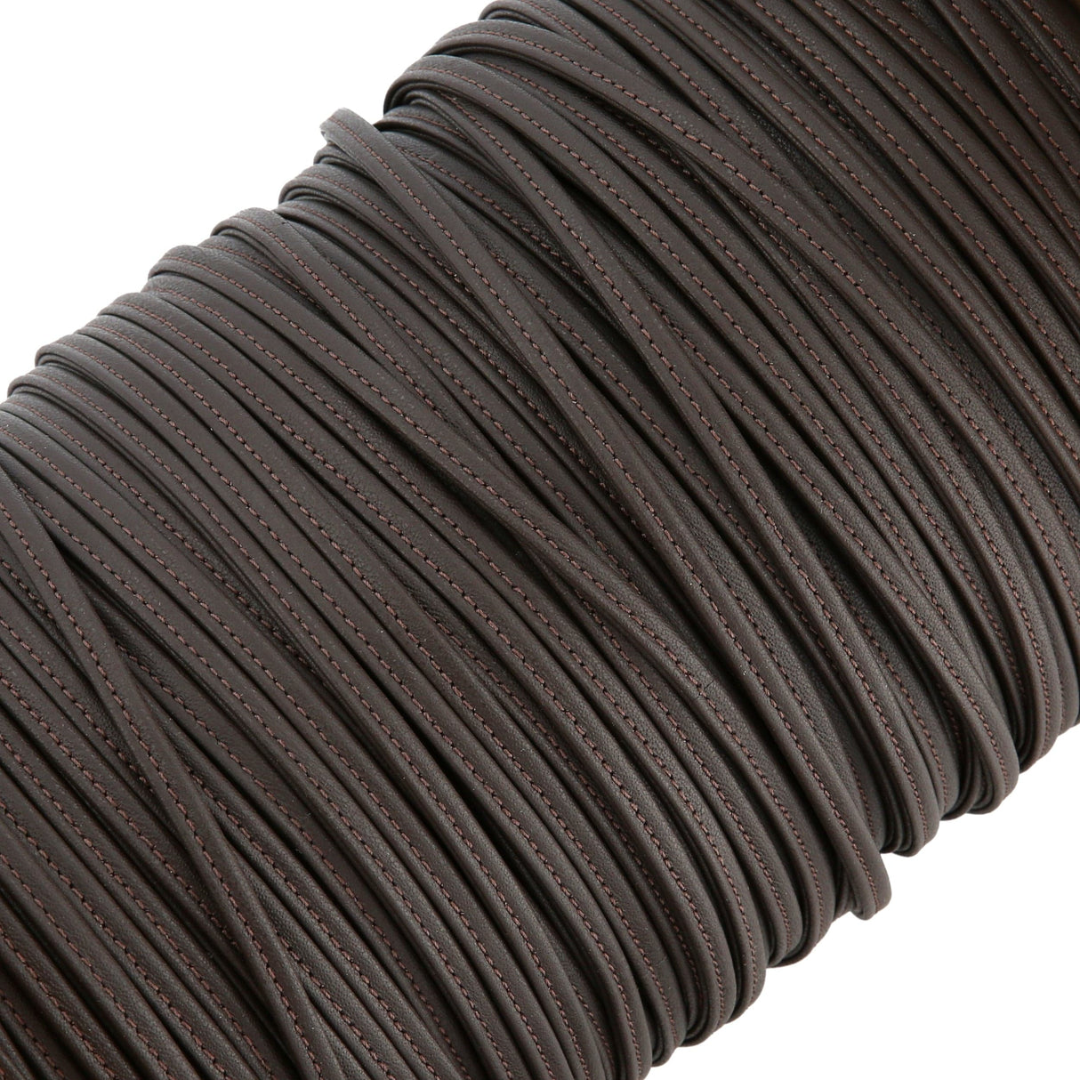 Ohio Travel Bag Strapping 1/4" Dark Brown, Tubular Strapping, Leather, #CALF-1-4-DKBRO CALF-1-4-DKBRO