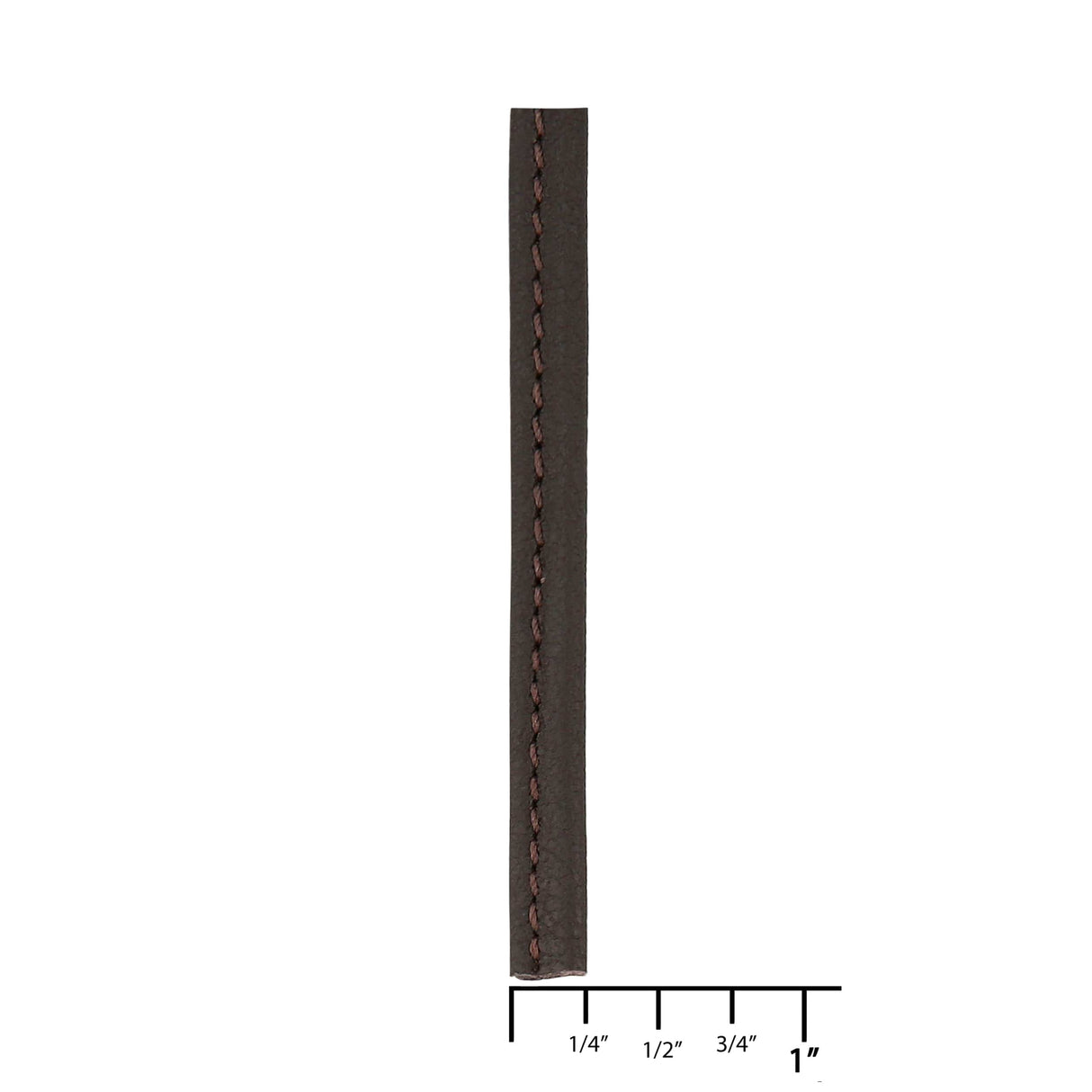 Ohio Travel Bag Strapping 1/4" Dark Brown, Tubular Strapping, Leather, #CALF-1-4-DKBRO CALF-1-4-DKBRO