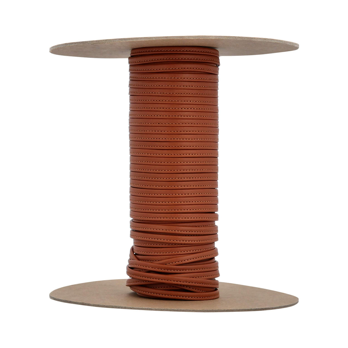 Ohio Travel Bag Strapping 1/4" Tan, Tubular Strapping, Leather, #CALF-1-4-GTAN CALF-1-4-GTAN