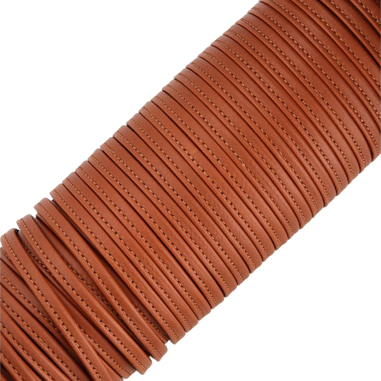 Ohio Travel Bag Strapping 1/4" Tan, Tubular Strapping, Leather, #CALF-1-4-GTAN CALF-1-4-GTAN