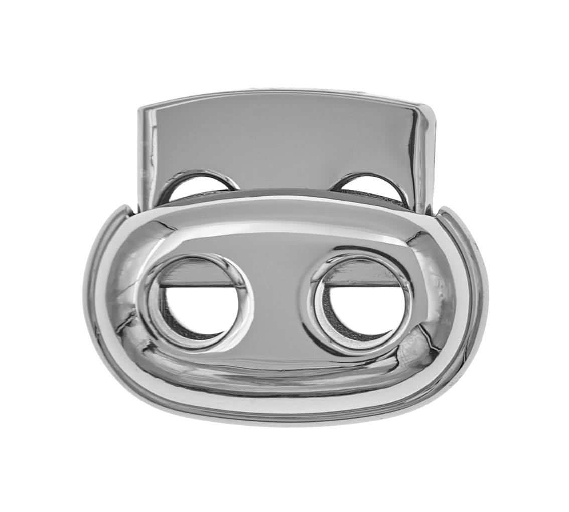 Ohio Travel Bag Strapping 1/8" Nickel, Cord Lock, Zinc Alloy, #C-1805 C-1805