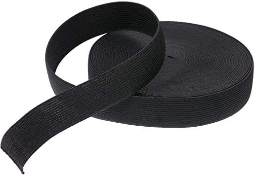 Ohio Travel Bag Strapping 1" Black, Heavy Weight Elastic, Polyester, #EL-767-BLK EL-767-BLK